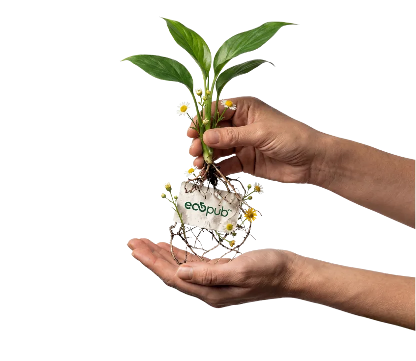 Papier ensemencé EcoPub - supports publicitaires biodégradables avec graines